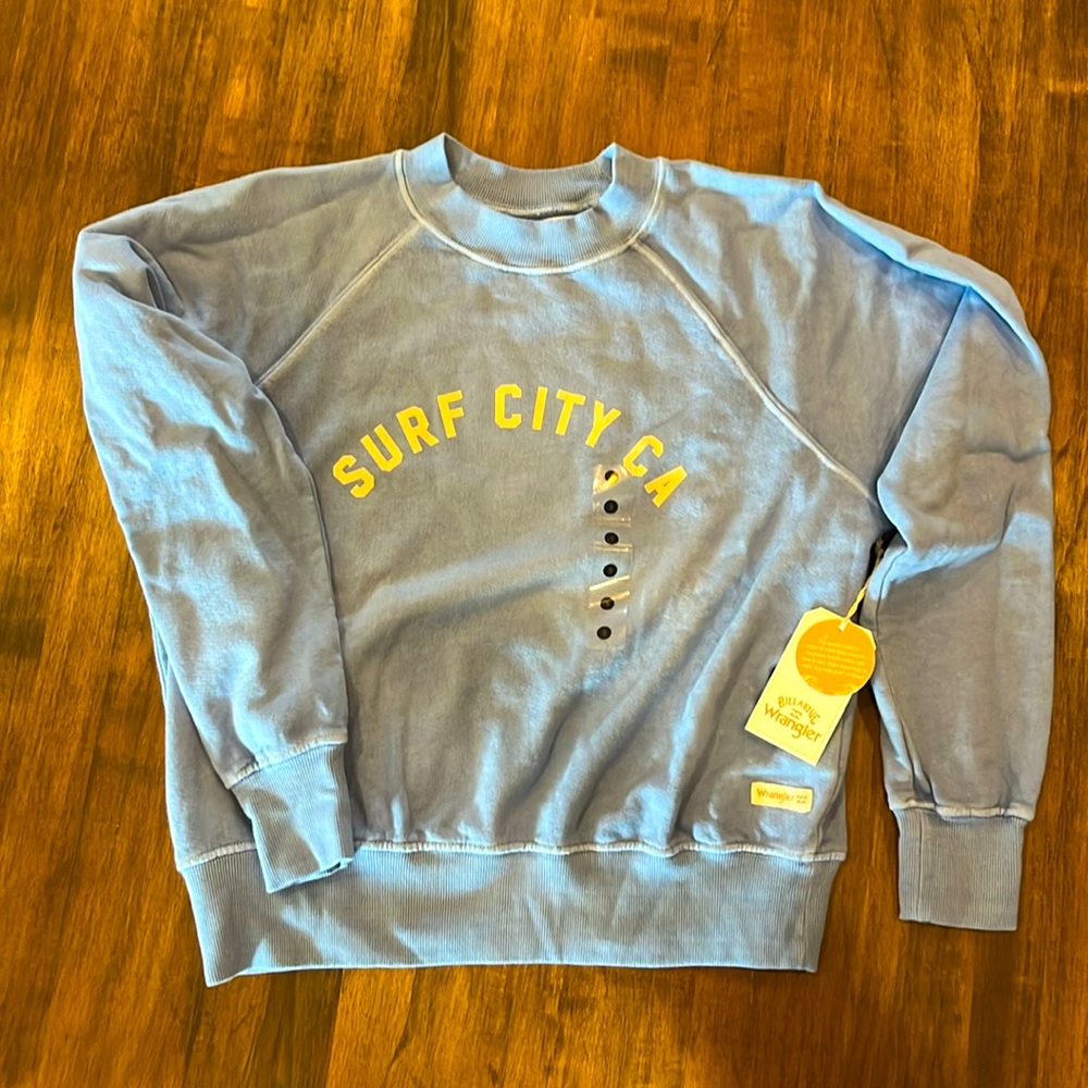 NWT Wrangler Billabong surf city sweatshirt